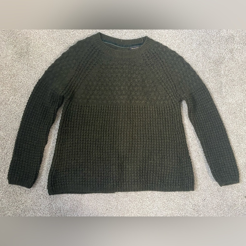 Mossimo Dutti sweater, women’s green knitted, small​​